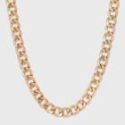 Worn Gold Curb Chain Necklace - Universal Thread Gold