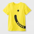 Kids' Short Sleeve Share Smiles Graphic T-shirt - Cat & Jack Yellow M, Kids Unisex