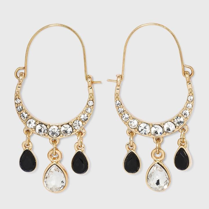 Hanging Stone Earrings - A New Day Jet Black