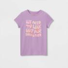Girls' 'look Out For Each Other' Graphic Short Sleeve T-shirt - Cat & Jack Lilac