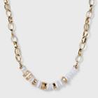 Beaded Statement Necklace - A New Day Ivory