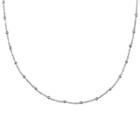 Target Women's Singapore Chain With 2mm Beads In Sterling Silver (18),