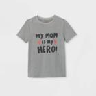 Boys' Short Sleeve 'my Mom Is My Hero' Graphic T-shirt - Cat & Jack Gray