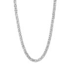 Men's Crucible Stainless Steel Flat Byzantine Chain Necklace -