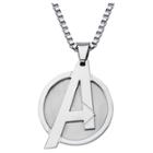 Men's Marvel The Avengers Logo Stainless Steel Pendant With Chain (24), Size: