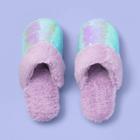 Girls' Sammie Flip Sequin Scuff Slippers - More Than Magic Violet
