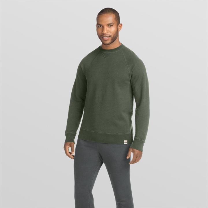 Hanes 1901 Men's V-notch Raglan Pullover Sweatshirt - Forest Grove