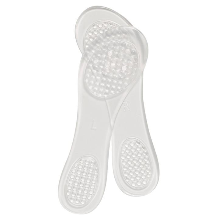 Women's Fab Feet By Foot Petals 3/4 Insoles Gel Shoe Cushion Clear - 1 Pair,