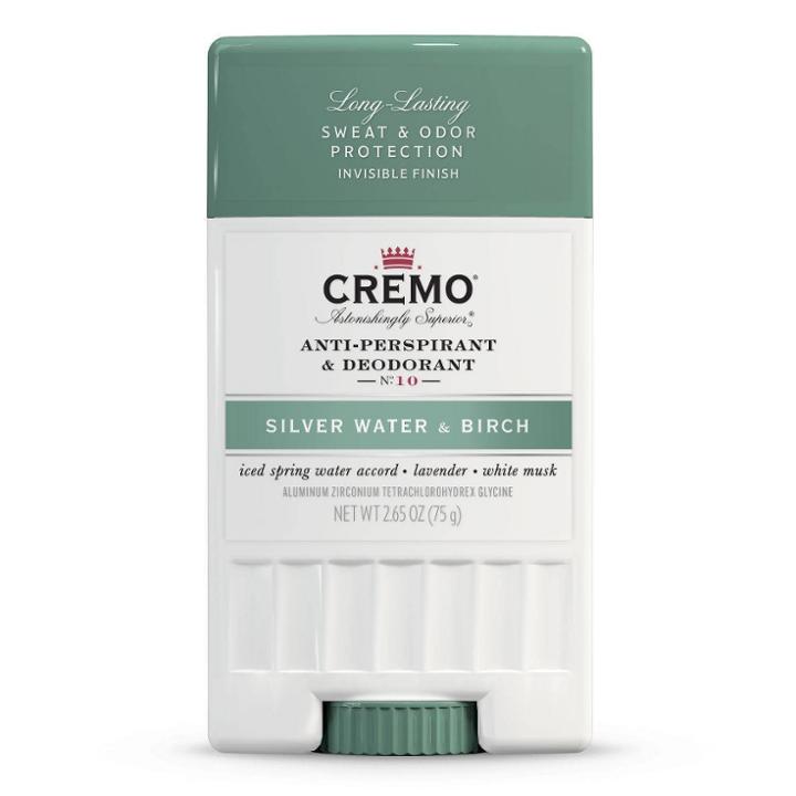 Cremo Silver Water & Birch Antiperspirant & Deodorant - 2.65oz, Adult Unisex