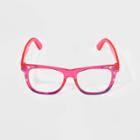 Girls' Encanto Blue Light Square Glasses - Pink