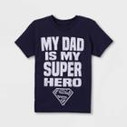 Warner Bros. Boys' Superman Father's Day Short Sleeve Graphic T-shirt - Blue