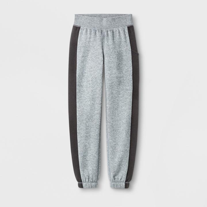 Plus Size Girls' Plus Cotton Fleece Banded Bottom - C9 Champion Gray