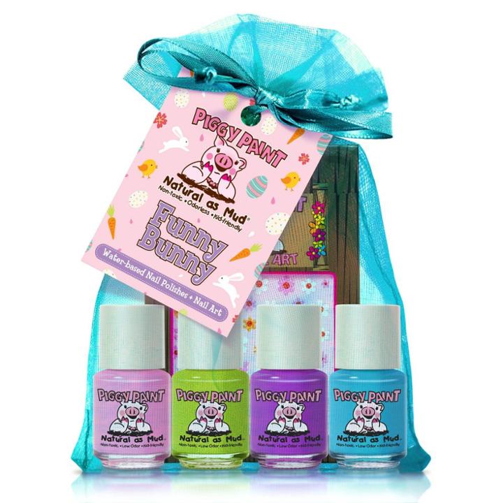 Piggy Paint Nail Polish Set - Funny Bunny - 4pk/0.25 Fl Oz Each +