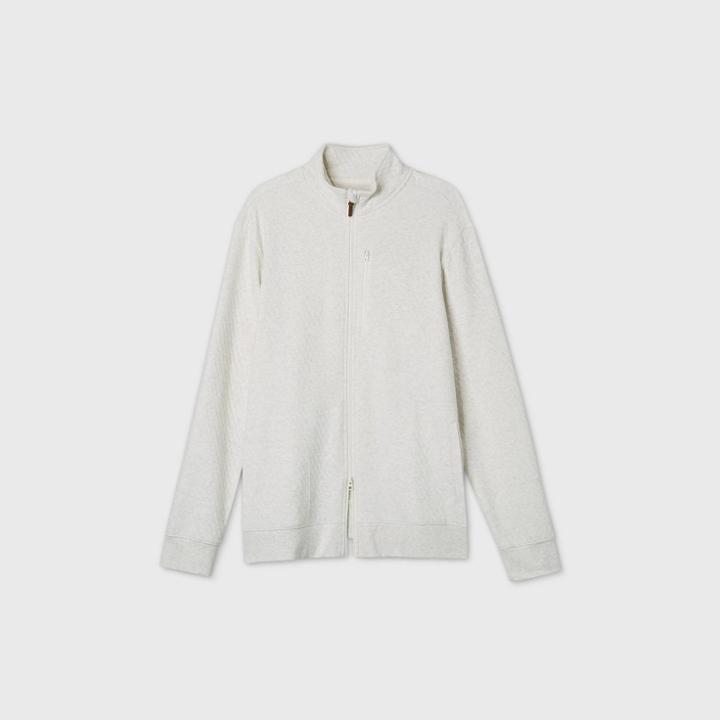 Men's Tall Standard Fit Full Zip Fleece Sweatshirt - Goodfellow & Co
