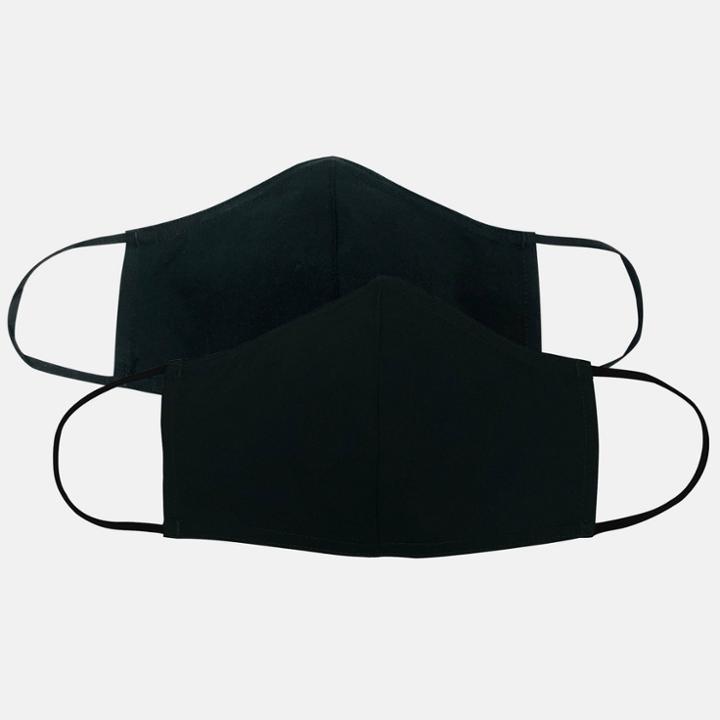 No Brand Adult 2pk Cloth Face Mask - Black