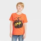 Boys' Halloween Short Sleeve Graphic T-shirt - Cat & Jack Orange/black