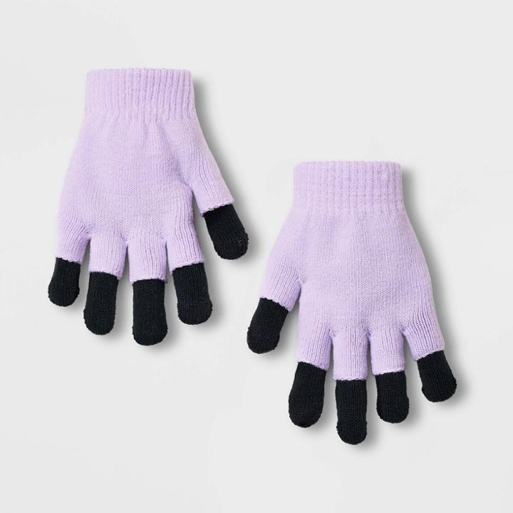 Kids' Knitted Gloves - Cat & Jack Purple