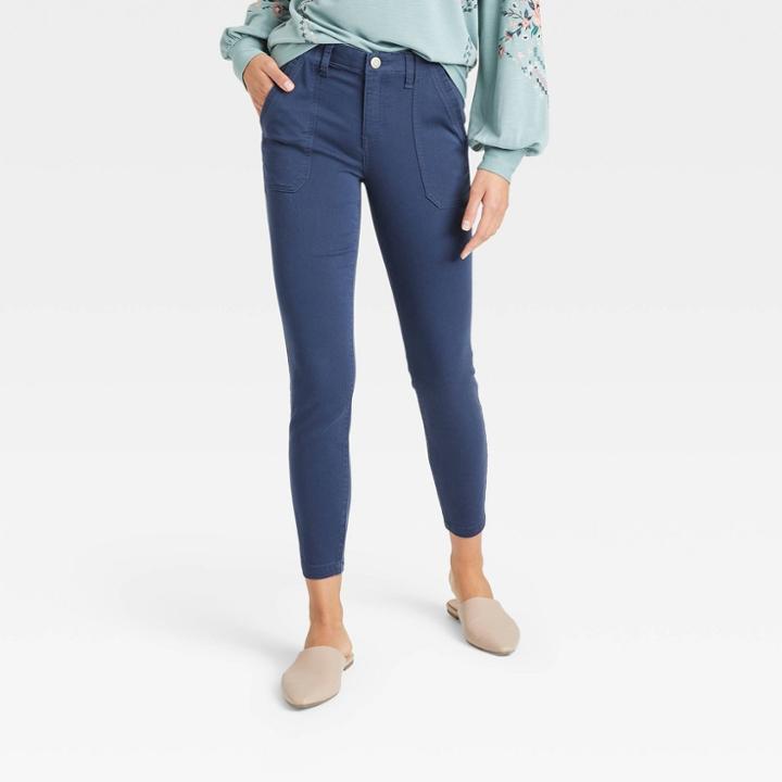 Women's High-rise Skinny Utility Pants - Knox Rose Navy