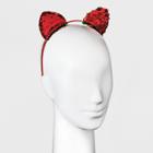 Target Sequin Cat Ear Headband - Red