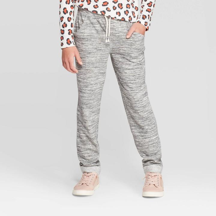 Girls' Cozy Fleece Jogger - Cat & Jack Gray