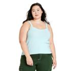 Women's Plus Size Sweater Tank Top - Sandy Liang X Target Blue