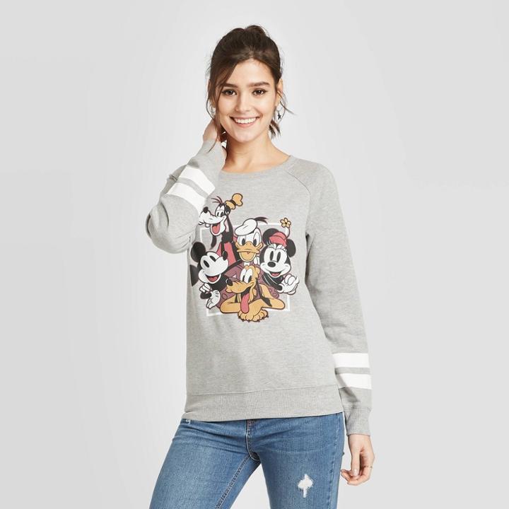 Women's Disney Fab Five Sweatshirt (juniors') - Heather Gray