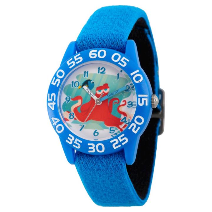 Boys' Disney Finding Dory Hank And Dory Blue Plastic Time Teacher Watch - Blue, Purple