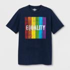 Target Pride Adult Big & Tall Short Sleeve Equality T-shirt - Heathered Deep Navy 5xl,
