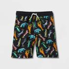 Boys' Animal Print Swim Shorts - Cat & Jack Black