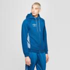 Umbro Men's Quilted Fleece Full Zip Hoodie - Poseidon Blue