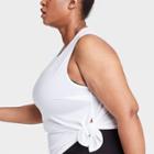 Women's Plus Size Side-tie Tank Top - All In Motion True White 1x, Women's,