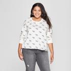Women's Plus Size Elephant Print Tank Top - Fifth Sun (juniors') Ivory