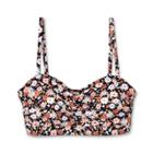 Women's Post-mastectomy Shirred Bandeau Ditsy Bikini Top - Kona Sol Multi Xs, Women's,