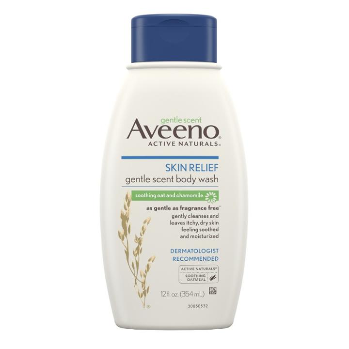 Aveeno Skin Relief Gentle Scent Fragrance-free Body Wash - Soothing Oat And Chamomile