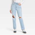 Women's High-rise 90's Vintage Straight Jeans - Universal Thread Light Wash