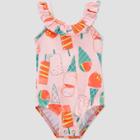 Baby Girls' Popsicle Ruffle One Piece Swimsuit - Just One You Made By Carter's Pink