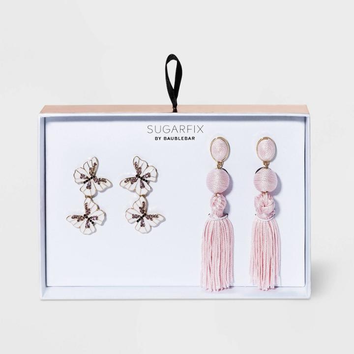 Sugarfix By Baublebar Butterfly And Tassel Earring Set