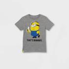 Boys' Universal Minions That's Bananas Short Sleeve T-shirt - Gray