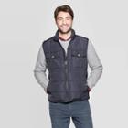 Men's Standard Fit Sleeveless Quilted Midweight Vest - Goodfellow & Co Gray