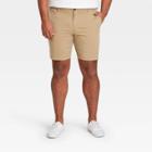 Men's Big & Tall 9 Linden Tech Shorts - Goodfellow & Co Beige