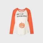 Maternity Long Sleeve Scoop Neck Pumpkin Seeds Raglan T-shirt - Isabel Maternity By Ingrid & Isabel Orange