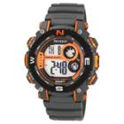 Men's Armitron Digital And Chronograph Textured Sport Resin Strap Watch - Gray, Black