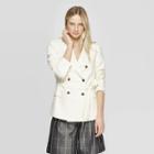 Women's Double Breasted Belted Blazer - Who What Wear White