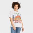 Women's The Beach Boys Plus Size Beach Short Sleeve Graphic T-shirt - White