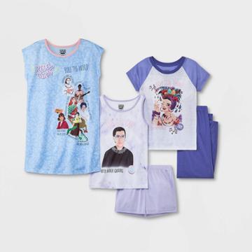 Girls' Rebel Girls 5pc Pajama
