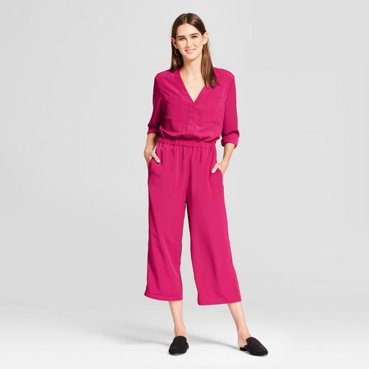 Women's Easy Waist Boiler Suit - Mossimo Magenta