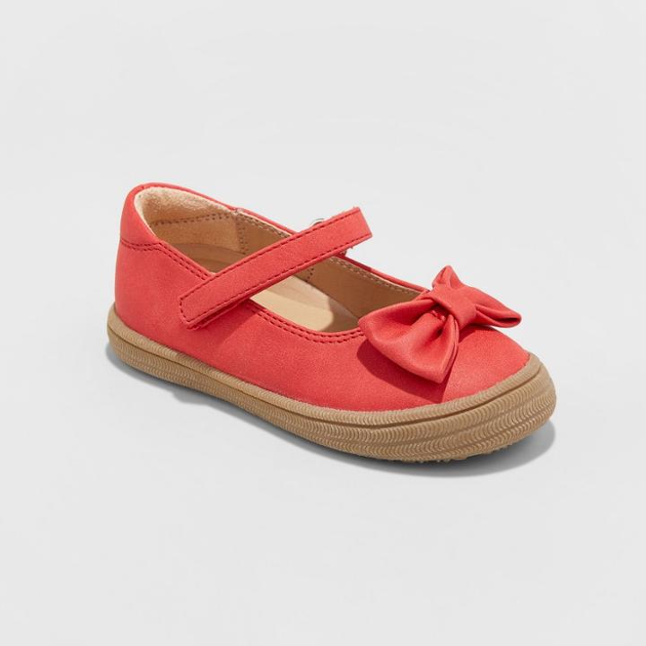 Toddler Girls' Ethel Adjustable Easy Close Mary Jane - Cat & Jack Red