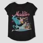 Girls' Disney Aladdin Short Sleeve T-shirt - Charcoal