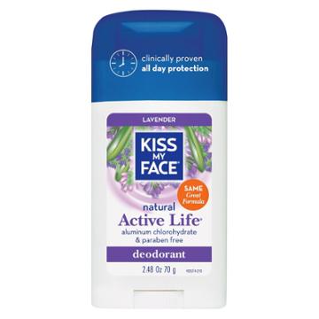Kiss My Face Active Life Lavender Stick Deodorant - 2.48oz, Clear