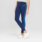 Umbro Women's Logo Taped Mid-rise Leggings - Dark Blue